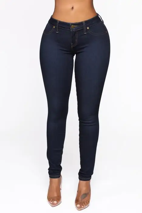 Pantalones vaqueros ajustados de alta elasticidad para mujer, Jeans de lápiz de alta calidad, a la moda, Sexy, con realce de glúteos, S-2XL, novedad