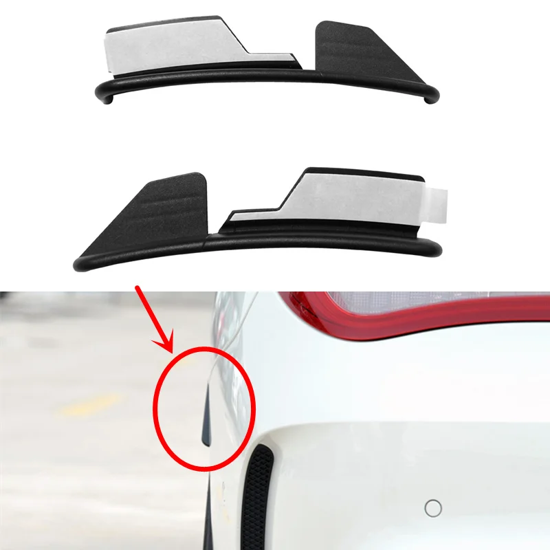 For Benz C117 CLA45 AMG CLA180 CLA200 CLA250 2013-2019 Rear Bumper Trim Lip Spoiler Sticker Wheel Eyebrow Fender Canard Splitter