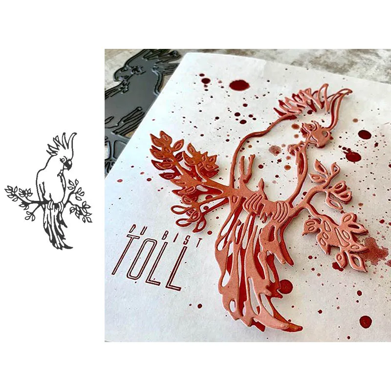 metal cutting dies cockatoo animal die cut mold Scrapbooking paper cards making paper crafts knife mould stencils new 2019