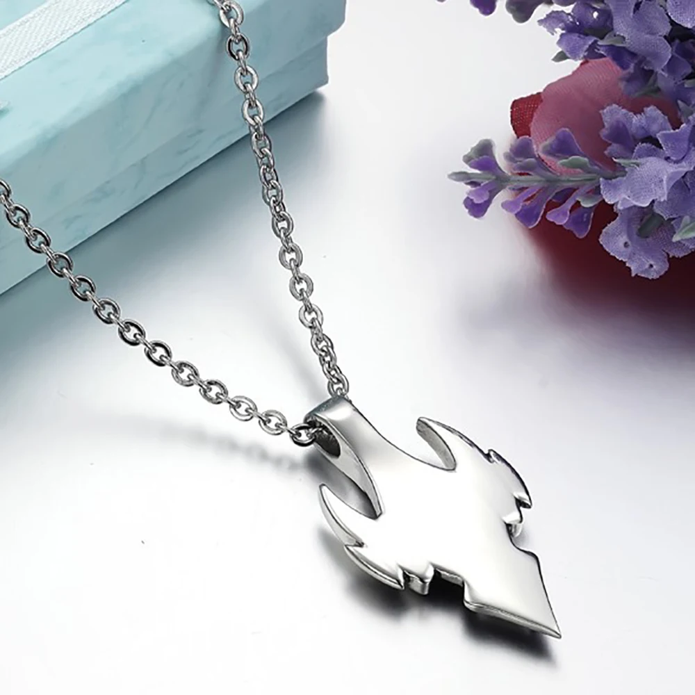 Stainless Steel Punk Rock Arrow Tauren Shape Pendant Necklace For Men Women with Chain