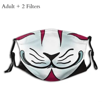 Oni Japan Samurai Dämon Tuch Masken Japanischen Folklore Ninja Schwarz Ops Gesicht Gesicht Maske Mund Abdeckung Mit Filter Gesichts Schutz