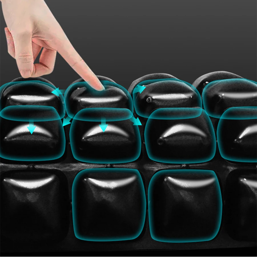 Reamocea 43x43cm 40X40cm 38X40 Anti-Decubitus Motorcycle Seat Cushion 3D Airbag Inflatable Car Seat Cushion Ride Pressure Relief