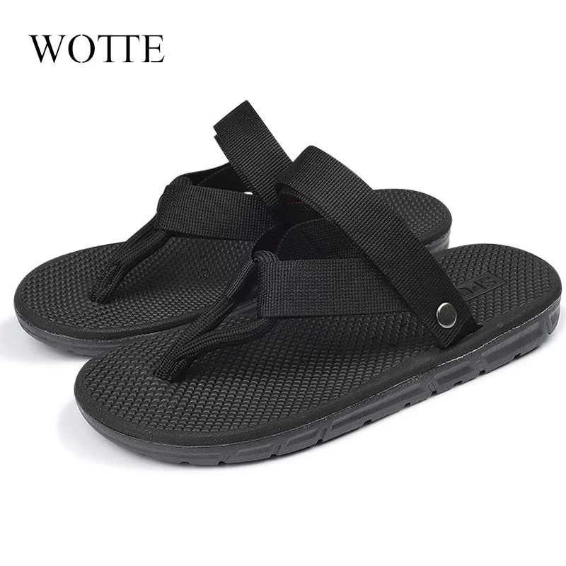 Summer Men\'s Slippers Slip-On Garden Shoes Breathable Footwear Man Sandals Beach Shoes Flip Flops Quick Dry Flat Shoe sandalias