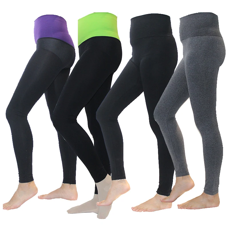 Drozeno einfarbige Leggings mit hoher Taille und hoher Elastizität