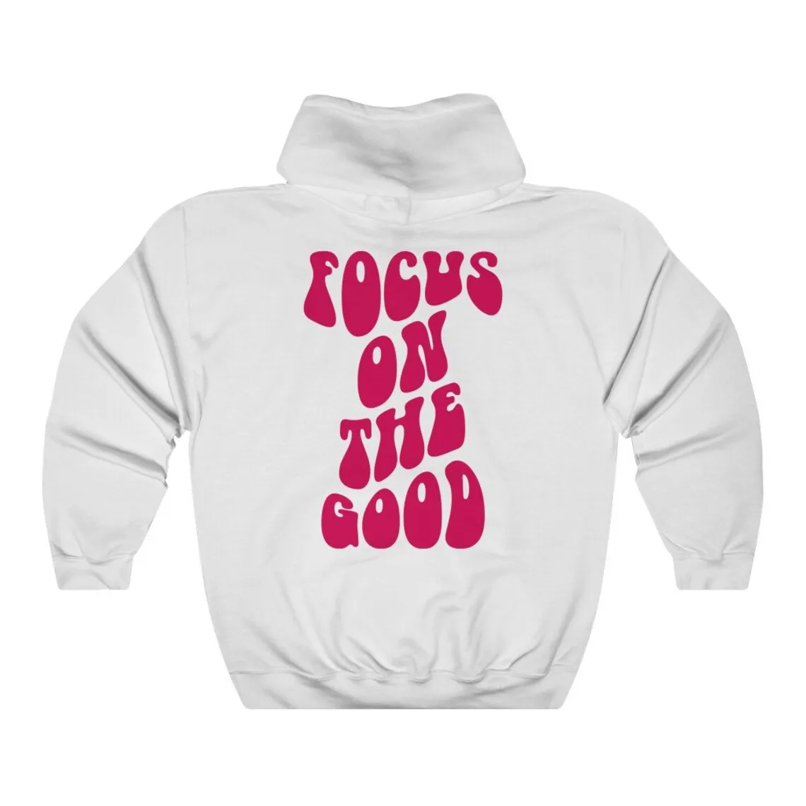 Sugarbaby Focus on the Good-Sudadera con capucha gráfica divertida, Sudadera con capucha estética de moda de manga larga, suéter de algodón para primavera, traje para mujer