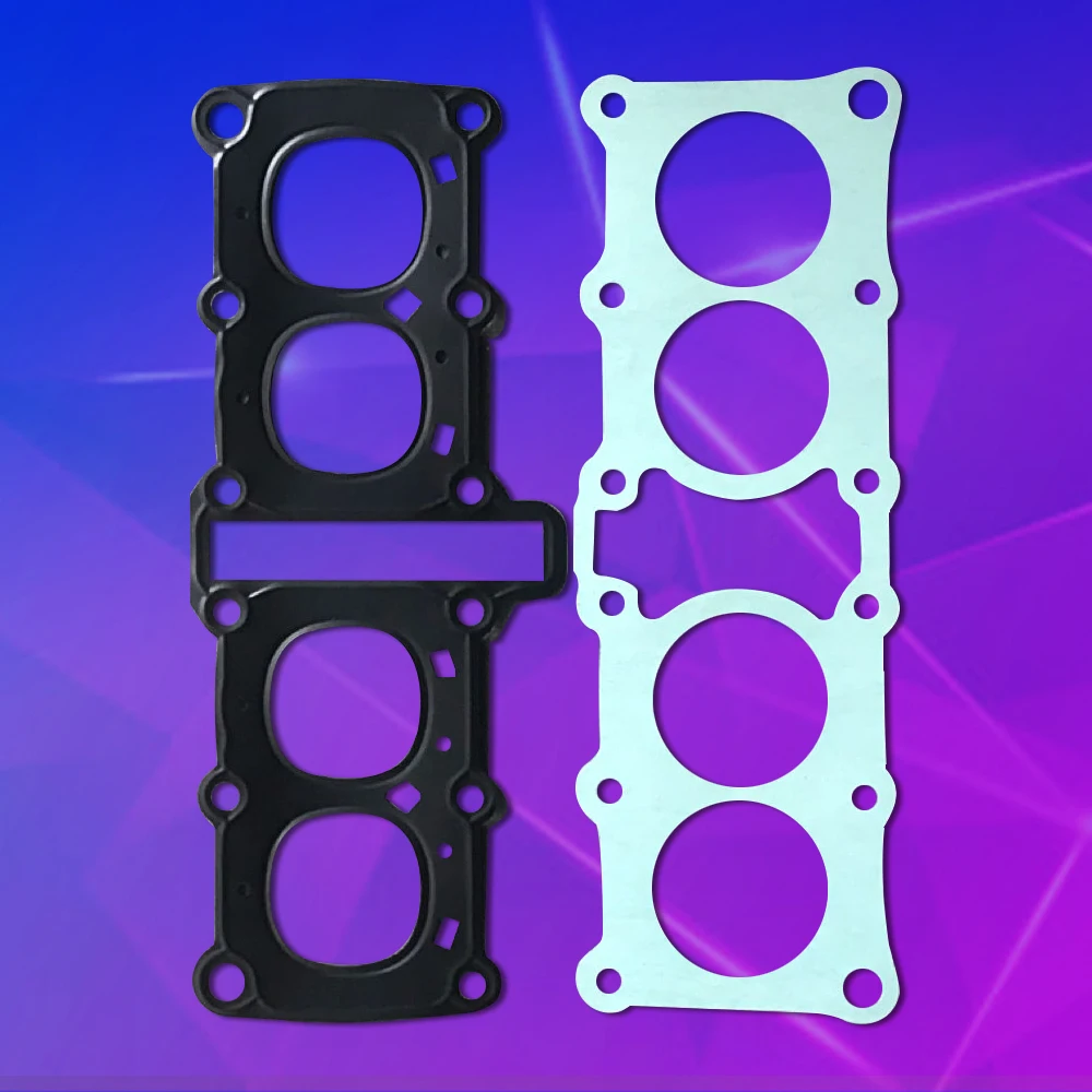 Motorcycle Upper and lower cylinder head gasket for Yamaha FZR250 FZR250R FZR250RR ZEAL250 (46X IHX 3KR 3LN)