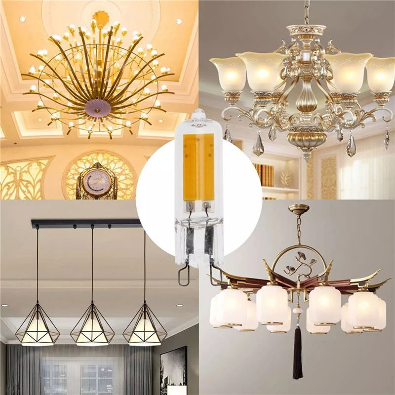 Hot Sale G9 LED Corn Lamp AC 110V 220V 6W 9W 12W COB G9 Light Bulb 360 Degree Beam Angle Spotlight Chandelier Lamp