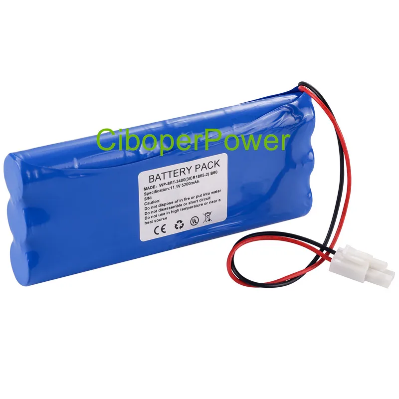 Replacement battery Vital Signs Monitor for B60 WP-SRT-3400 3ICR1865-2 B60