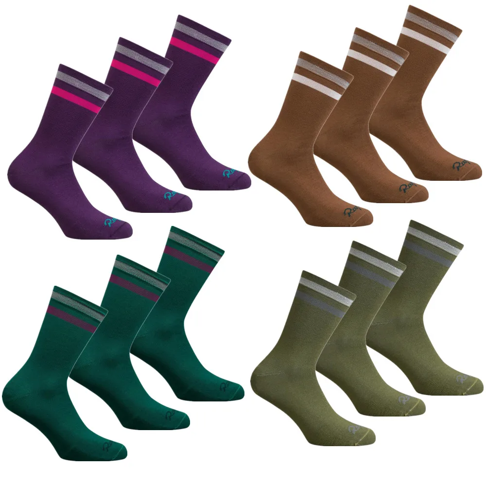 High Quality New cycling socks Rapha compression socks men and women soccer socks basketball socks 7 Color