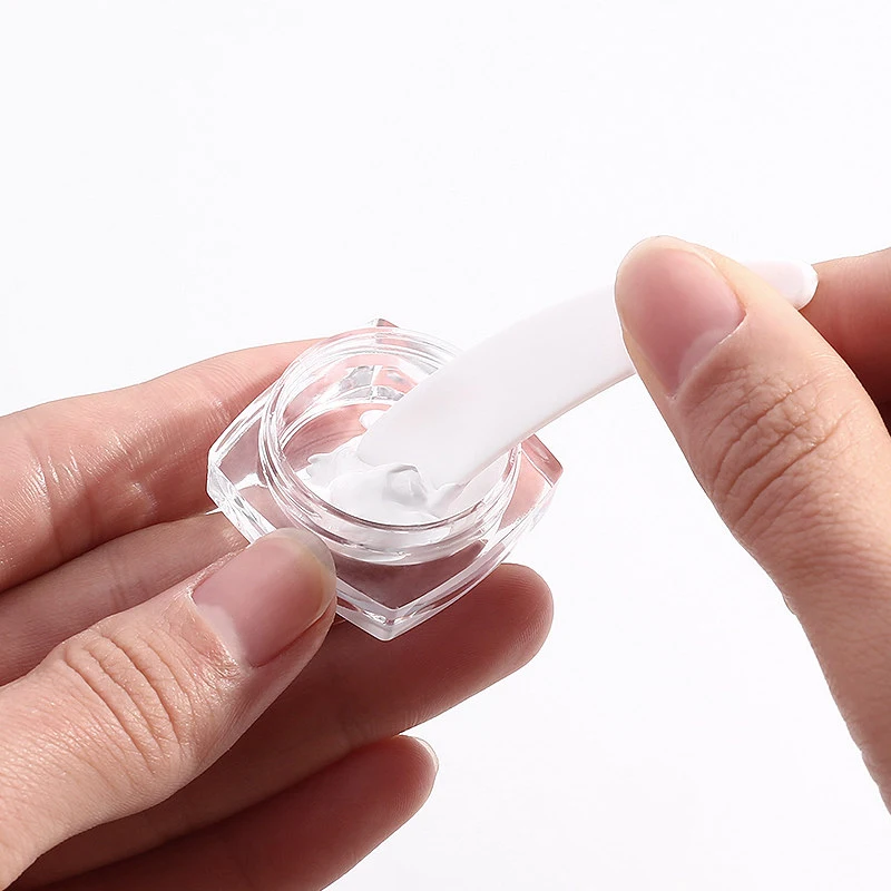 100pcs 3g 5g Empty Travel Plastic Square Cosmetic Jar Skin Care Container Bottle Face Cream Sample Vials Pot Nail Art Gel Pack