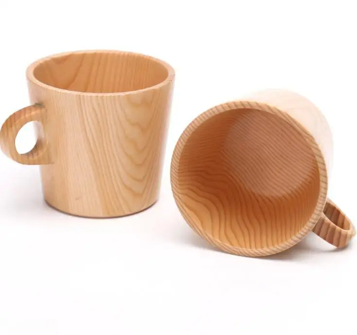 Cunninghamia Lanceolata Coffee Cup Tea Cup Anti-scalding Single Ear Water Cup Wholesale