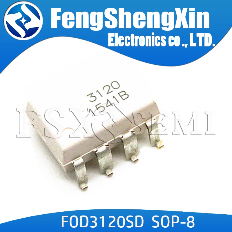 10pcs/lot 100% New original FOD3120SD 3120 SOP-8 PHOTOCOUPLER