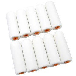 10 x Gloss Oil Paint High-Density Foam Roller Wall Painting Sponge Brush Set