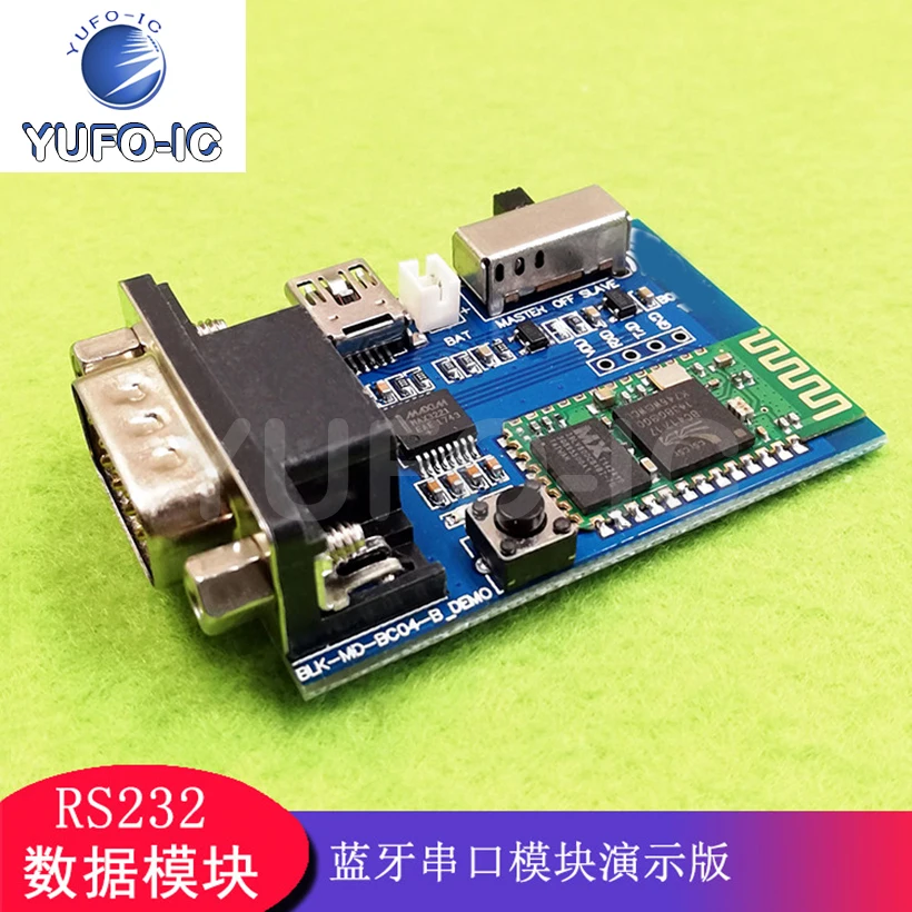 2pcs Bluetooth-compatible Serial Port Adapter To RS232 Bluetooth-compatible Communication Module Expansion Demonstration Board