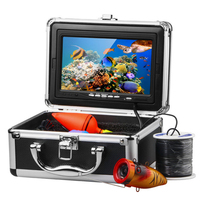 Fish Finder 1000TVL IP68 Waterproof 7inch Monitor 15m/30m Cable Underwater Fishing Camera Kit With DVR Recorder And12pcs LEDS