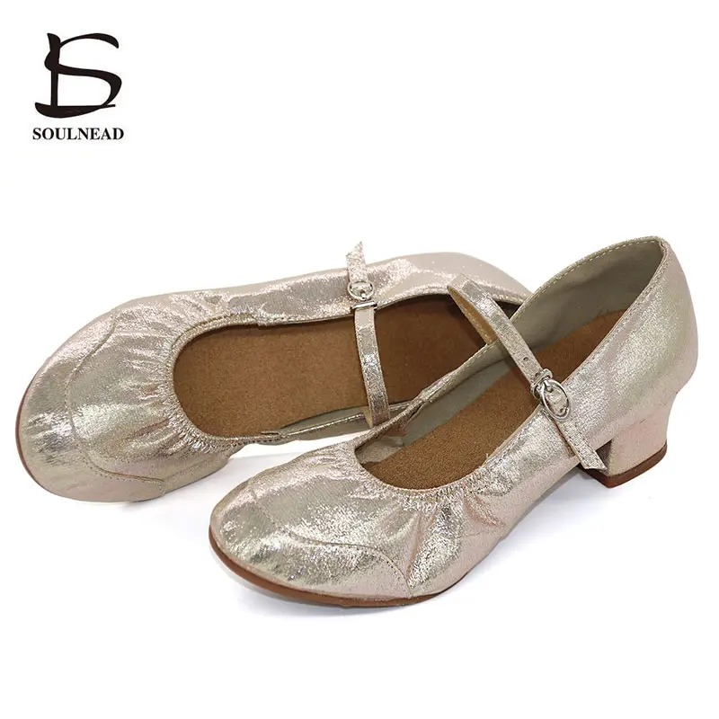 Women Dance Shoes Salsa Jazz Latin Dance Shoes Soft Sole Character Shoes Ladies Waltz Ballroom Dancing Shoes Wholesale