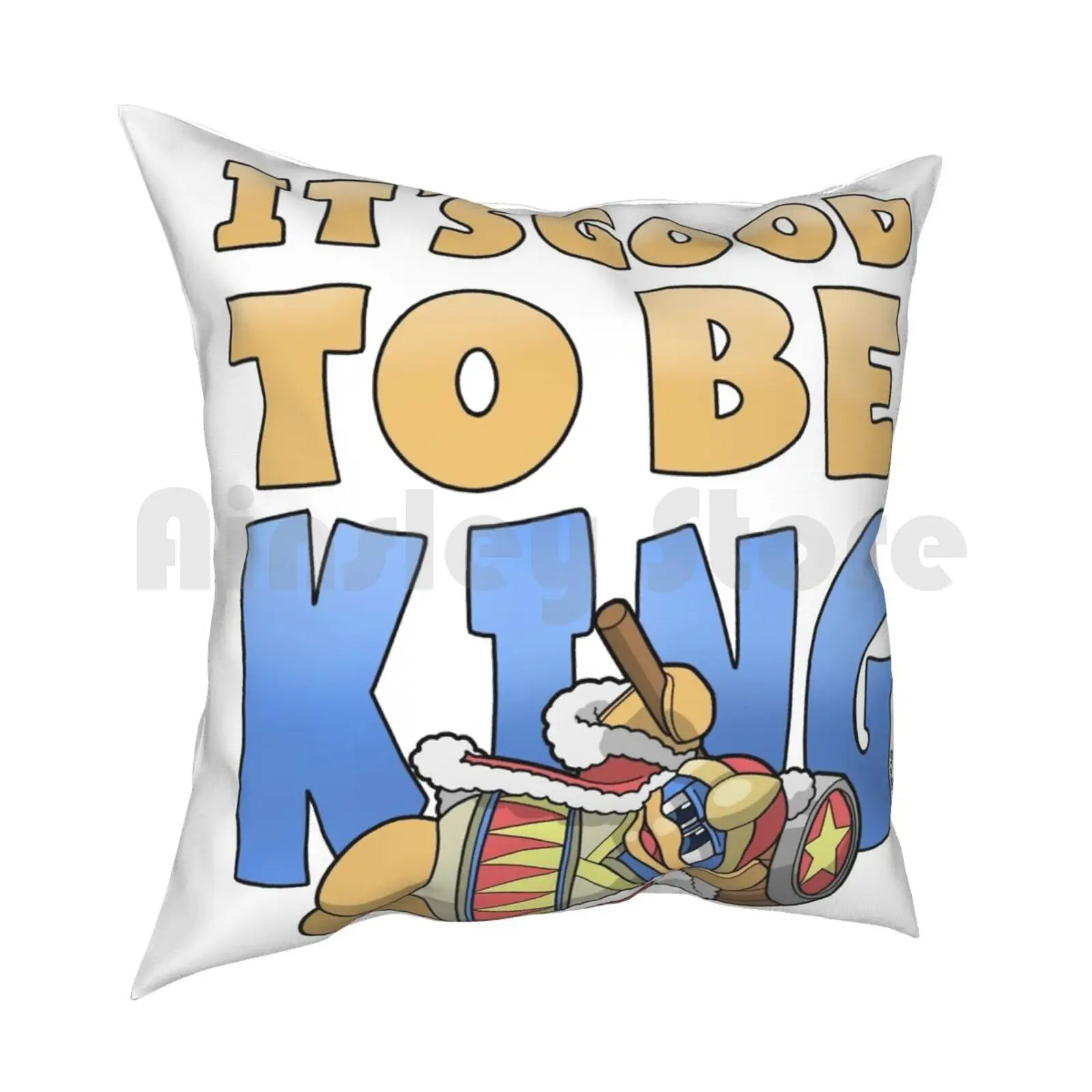 It'S Good To Be King Pillow Case Printed Home Soft DIY Pillow cover Nintendo Dedede King King Dedede Super Penguin Gaming