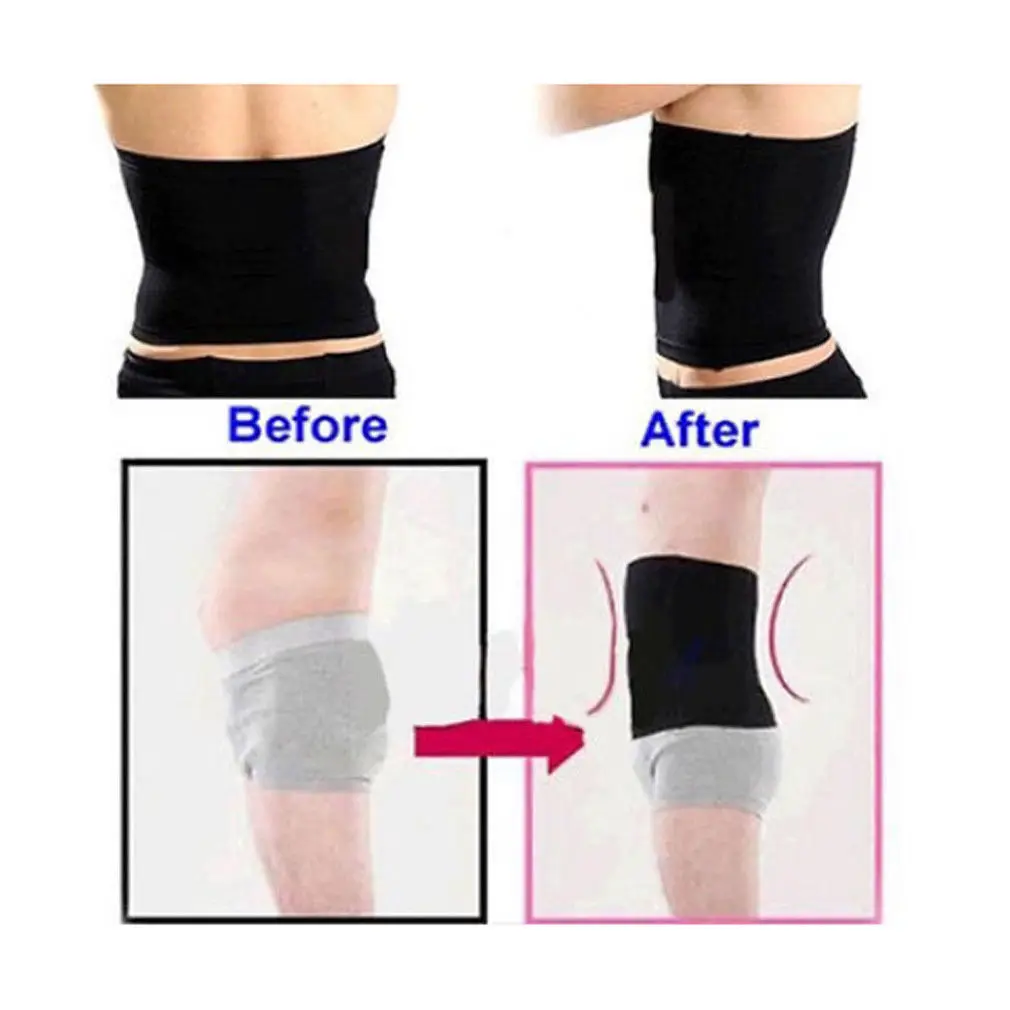 New Fashion Men Abdomen Fat Burner Corset Beer Belly Body Shaper Slimming Waist Trimmer Belt