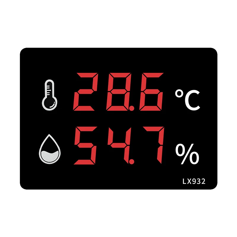 LX932 RONGCE Wall Barometer Digital Thermometer External Thermometer For Home And Supermarket