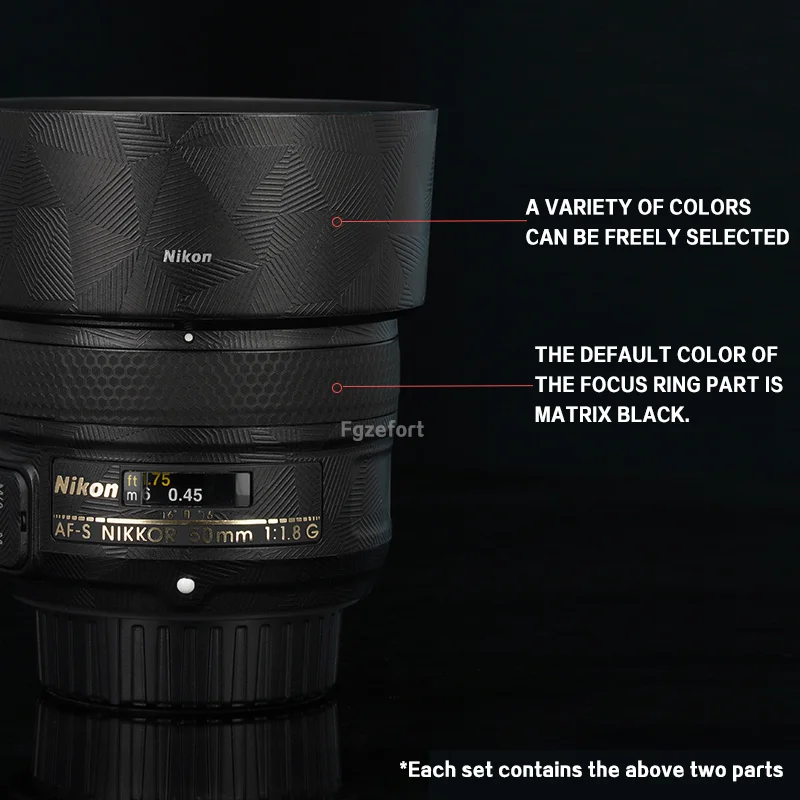 Película protectora de lente SLR para NIKON AF-S 50F1.8G, Protector de lente, antiarañazos pegatina, película de envoltura de lente