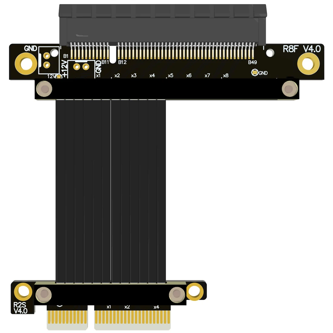 

R28SL-TL/R28SL PCI-E X4 To X8 Extension Cable PCIe 4.0 Gen3 High Speed 8X 4X Riser Cable Connector for Graphics Card 32G/bps