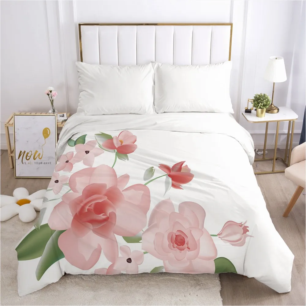 1PCS 3D Duvet Cover with Zipper Comforter/Quilt/Blanket Cover 200x220 210x210 3D Nordic Bedding Customize any size design