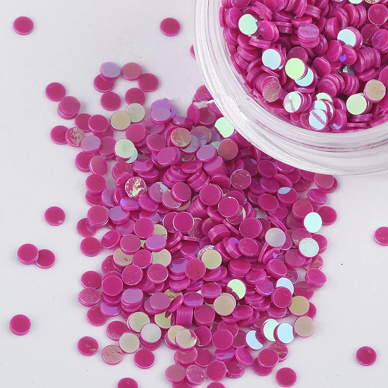 Sequin 1mm 2mm 3mm Circle Dot Shape Pvc Flat Loose Sequins Paillettes Party Craft Nail Arts Wedding Decoration Confetti 10g