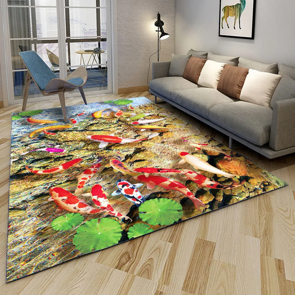 Nordic style 3D Printing Carpets For Living Room Bedroom Area Rug Kids Room Play Tent Floor Mat Modern Home Hallway Large Carpet