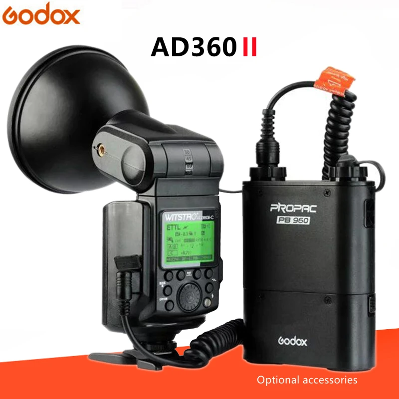 Godox Witstro AD360II Flash Photography Studio E-TTL/i-TTL Speedlite Light Built-in 2.4G X Wireless For Nikon Canon DSLR Camera