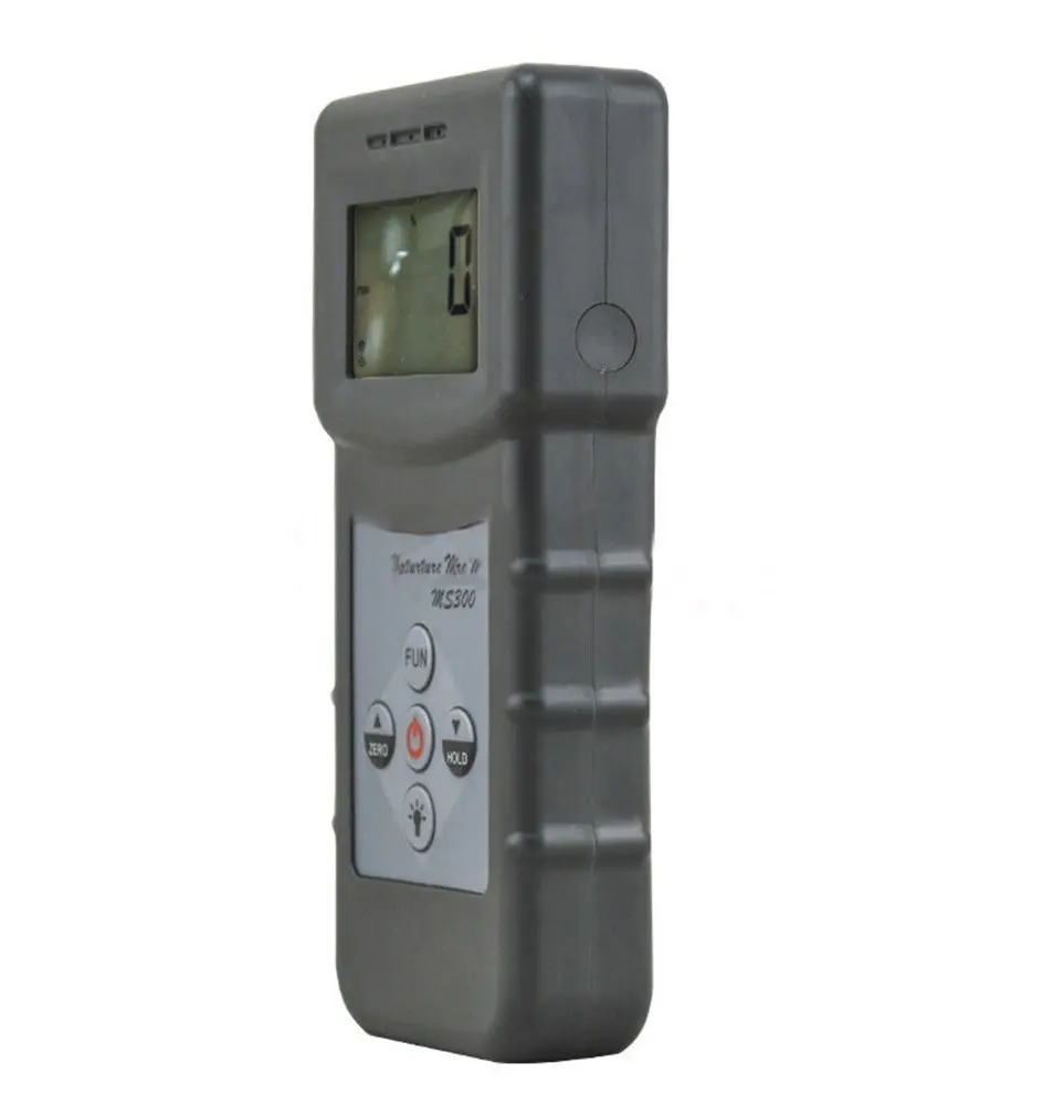 Medidor de umidade indutiva portátil, medidor de umidade sem pinos com tela lcd, faixa de medição de 0 a 70 por cento
