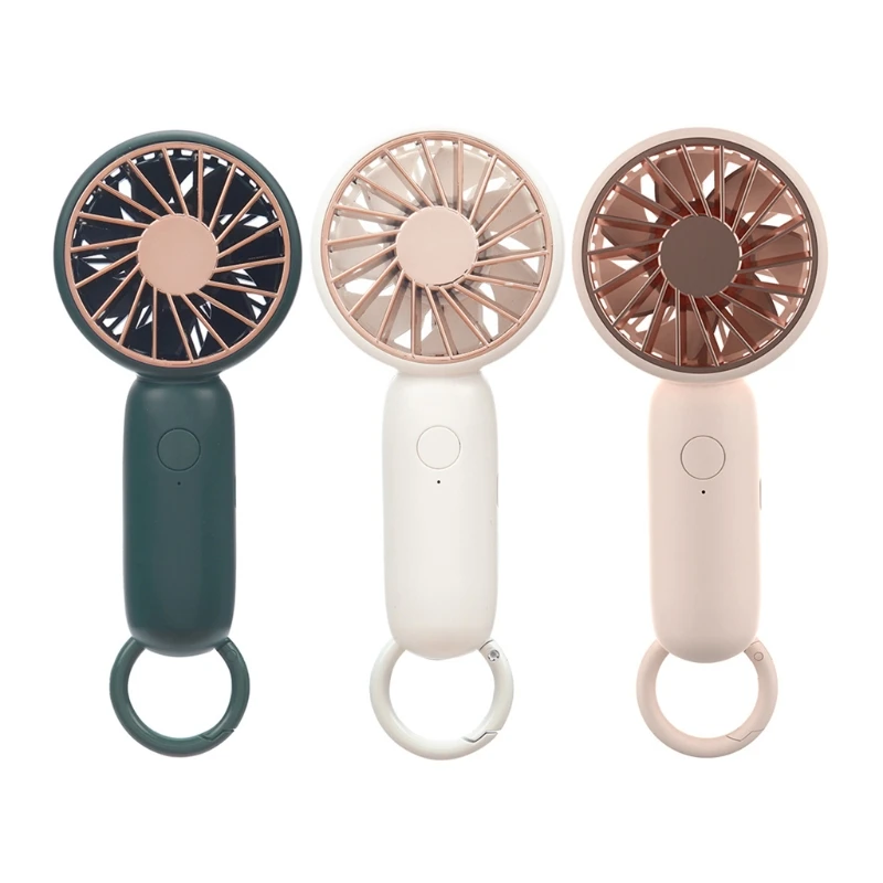 

Mini Handheld Air Cooler Carabiner Portable Fan USB Charging Small Personal Cooling Tools for Home Office Outdoor Travel