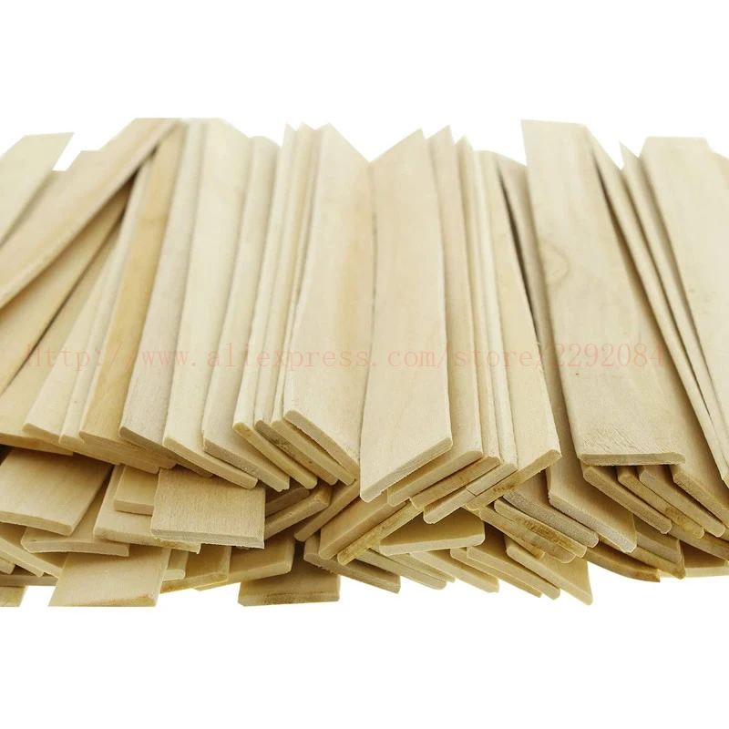 25/50/100 Piece Craft Sticks Wooden 8” Paint Sticks Paint Stirrers Premium Wood For Building, Paint mixing