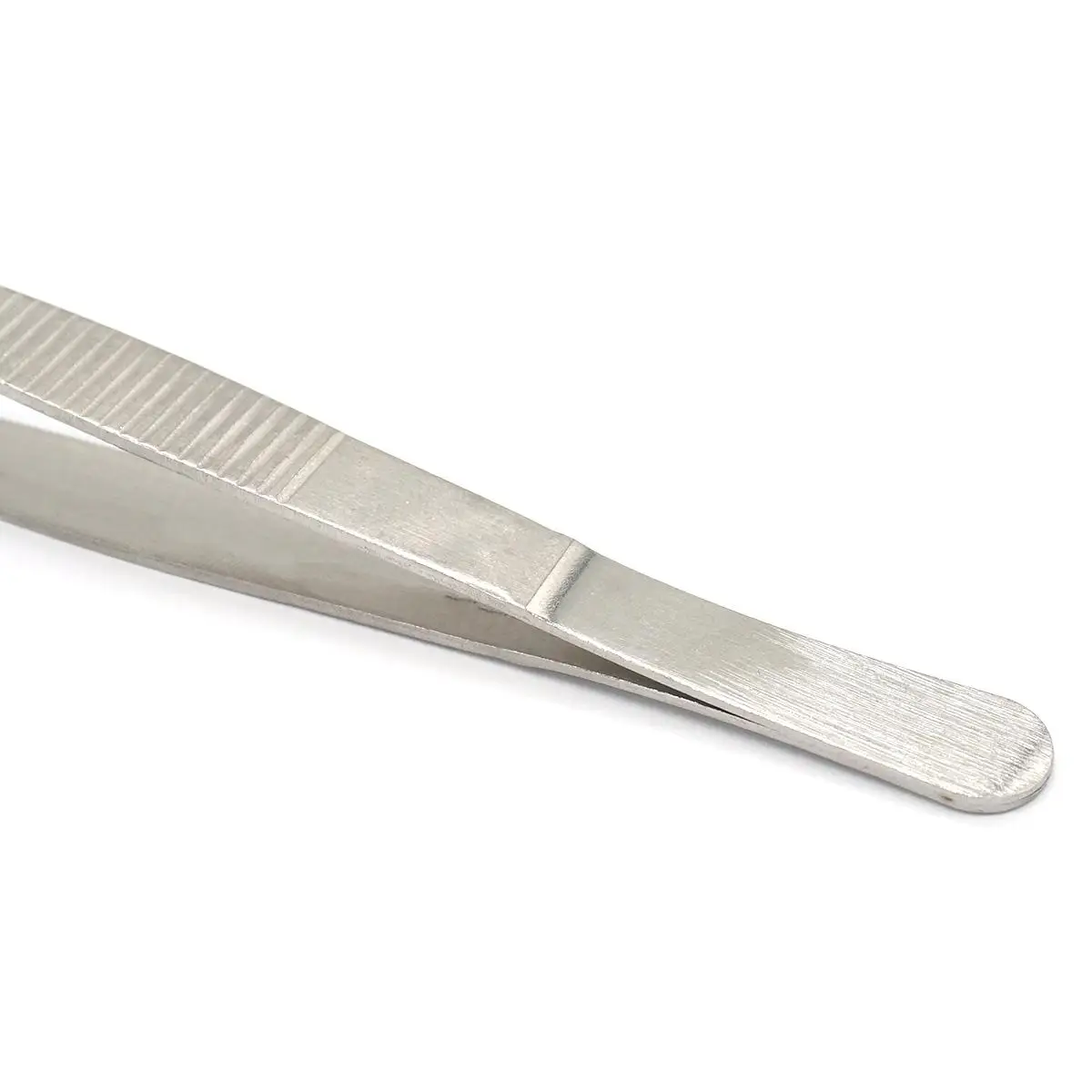 16 Cm Rvs Tweezer Gebogen Ronde Tip Chemie Medische Tool Lab Gebruik