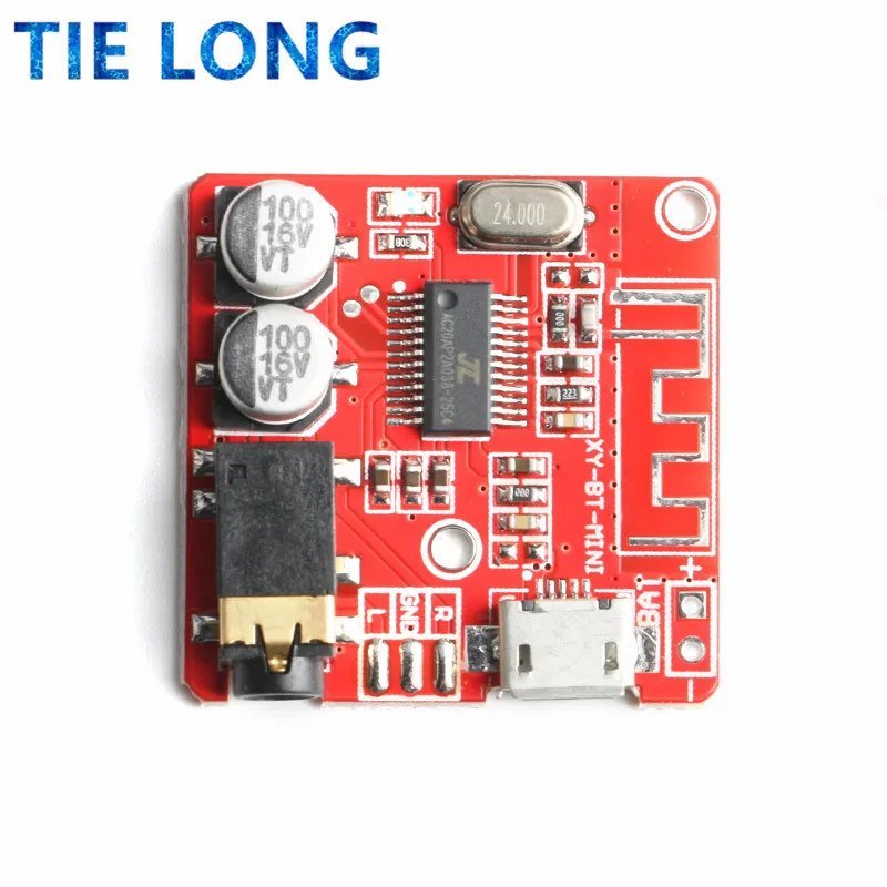 Bluetooth Audio Receiver Board Bluetooth 5.0 MP3 Lossless Decoder Board Wireless Stereo Music Module 3.7-5V XY-BT-Mini