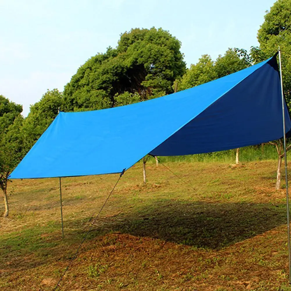 100*145cm Awning Waterproof Tarp Tent Shade Ultralight Garden Canopy Sunshade Outdoor Camping Hammock Tourist Beach Sun Shelter