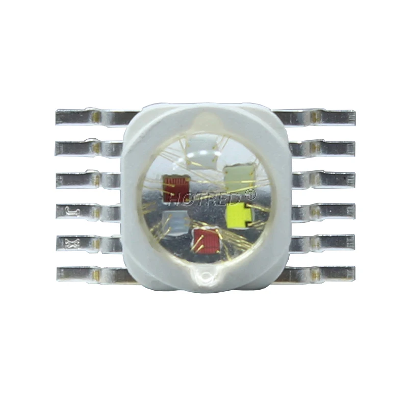 Microplaqueta conduzida da espiga para a luz da fase, rgbw, rgbww, rgbwy, rgbwyv, 3w, 4w, 5w, 6w, 8 w, 9w, 10w, 12w, contas 15w, 18 w