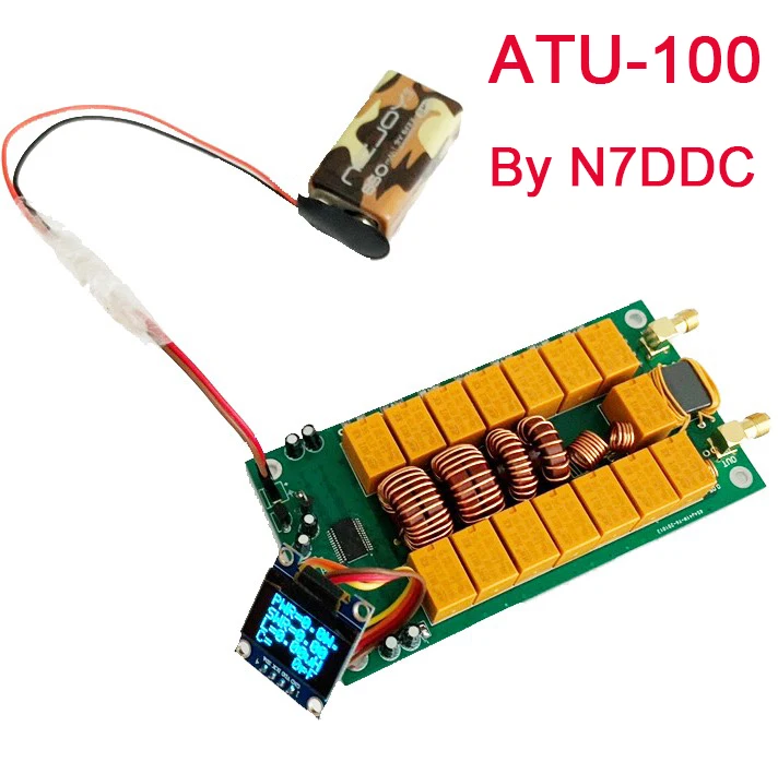 ATU-100 ATU100 Automatic Antenna Tuner kits by N7DDC 7x7 Firmware Programmed / SMT/ Chip Soldered