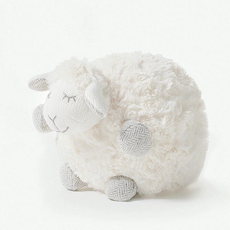 Premium White Sheep Plush Stuffed Animals Lovely Nursey Room Toys Decoration Kids Play timeDoll Soft Cuddly Sleepy Lamb Doll