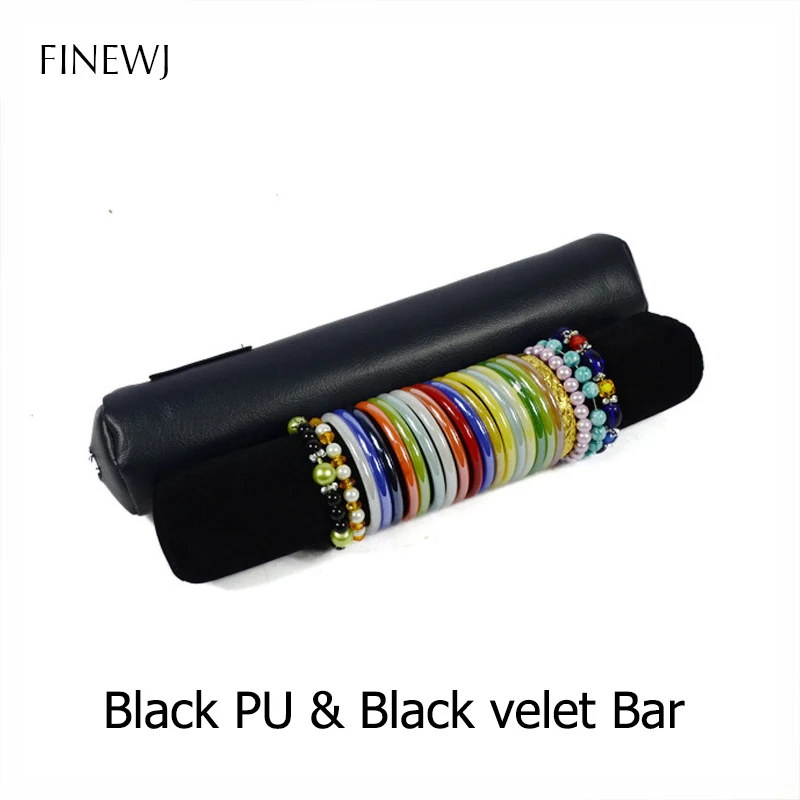 Bracelet Display Holder Bar Gift Bangle Watch Storage Bag Case PU Leather Velvet Portable Travel Organizer Jewelry Zipper Pouch