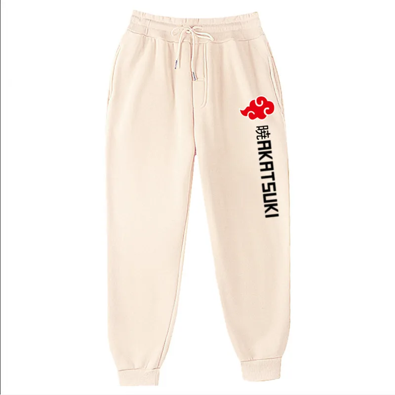 2021 Anime Pants Akatsuki Fleece Trousers Fashion Printed Men Women Jogging Pants Hip hop Streetwear Comfortable Sweatpants