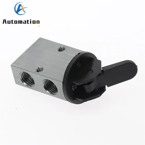 Imagen 2 del producto S3HL-08 Válvula mecánica neumática de control de manija manual de 2 posiciones y 3 vías PT 1/4