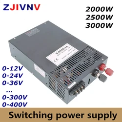 2500W 3000W Switching power supply 0-12V 24V 36V 48V 60V 80V 90V 110V 220V 300V 350V AC-DC voltage current adjustable