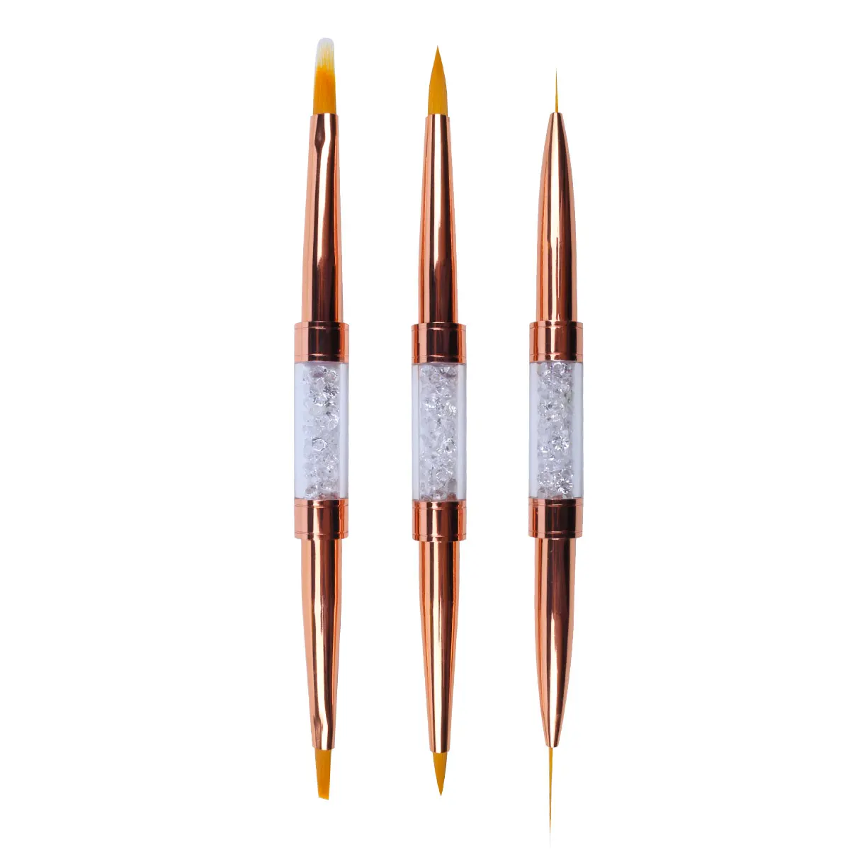 

Eval Double Head Nail Art Acrylic Liquid Powder 3D Carving UV Gel Extension Builder Painting Brush Lines Liner Drawing Pen