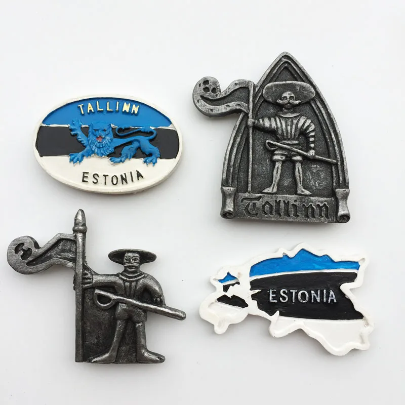 Europe Estonia Tourist Souvenir Magnetic Sticker Fridge Magnets Refrigerator Decoration Articles Handicraft Gifts