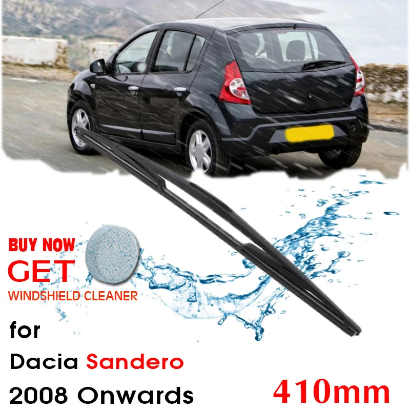 Car Wiper Blade Rear Back Window Windscreen Windshield Wipers Auto Accessories For Dacia Sandero Hatchback 2008 Onwards 410mm