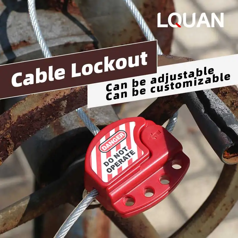 8 Types Red Adjustable Cable Lockout,Cable Lockout Tagout Devices