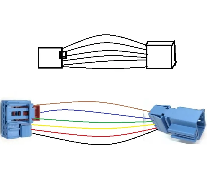 Free shipping 4 pcs car connector For  LED water taillights harness 8P plug 1K8 972 928 B/1K8 972 718 B with 18AWG 30cm wire