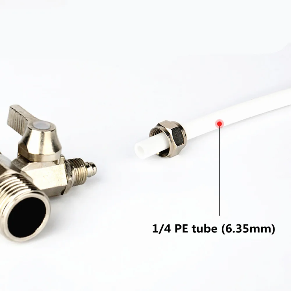 Integral water purification 3 way ball valve water purifier water purifier accessories 6.35mm OD Hose 1/2\