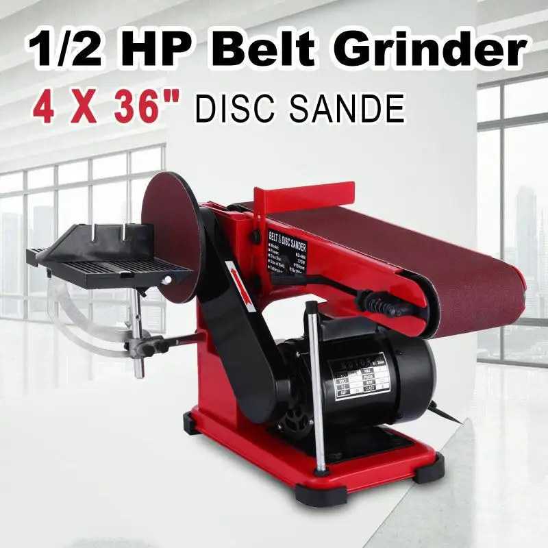 220V Desktop Electric Belt Machine Board Surface Sandpaper Grinding and Polishing Machine Polishing Machine Plane Belt Machine