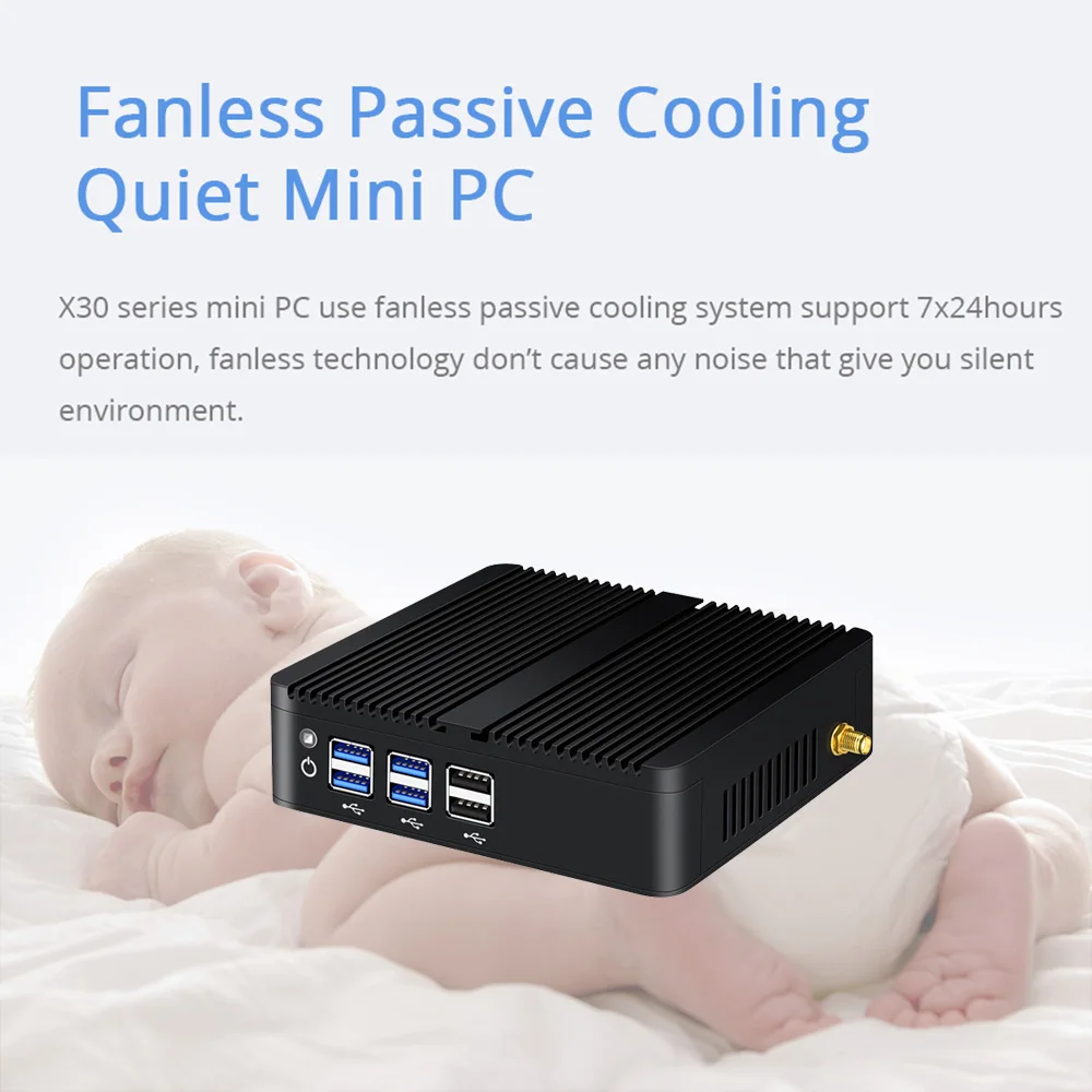 BEBEPC 팬리스 미니 인텔 i7 4500U i5 4200U 8USB 기가비트 이더넷 HDMI VGA 디스플레이 Win10/11 Linux Ubuntu 셋톱 박스 컴퓨터 썸네일 5